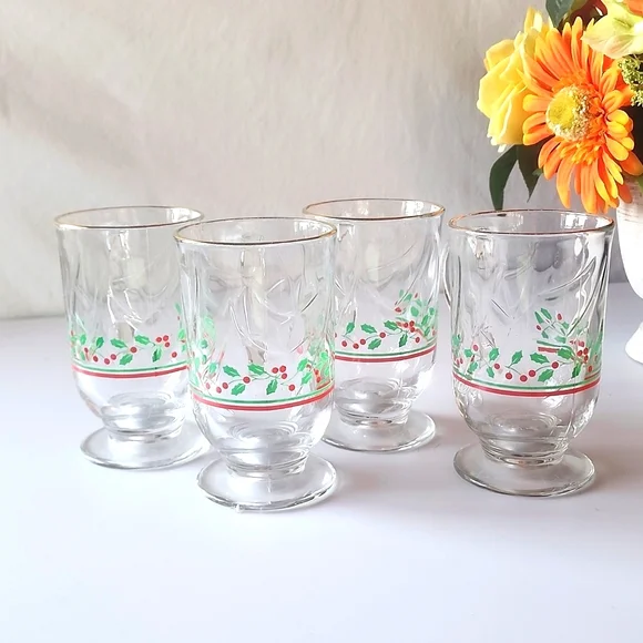 Set of (4) VTG. Arby's Christmas Footed Irish Mugs. - Picture 3 of 8